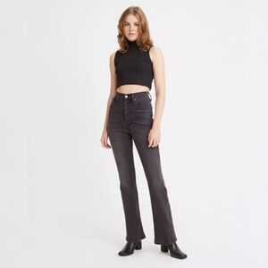 Levi's Rib Cage Boot Jean In Cut And Dry Black 26